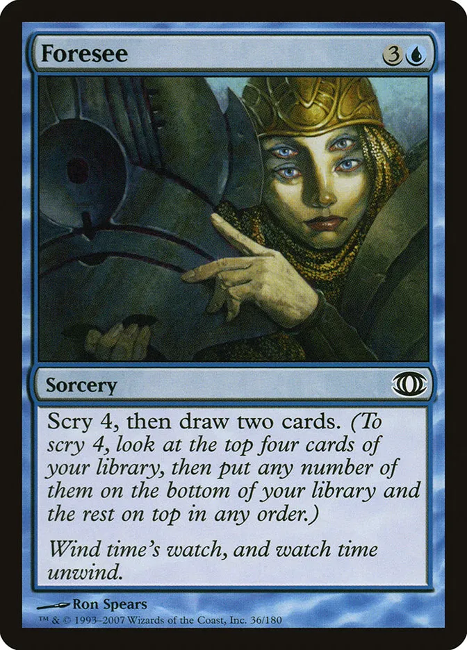 2007 Future Sight Foresee common #36 unlisted card image