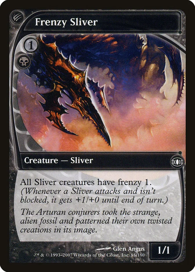 2007 Future Sight Frenzy Sliver common #85 unlisted card image