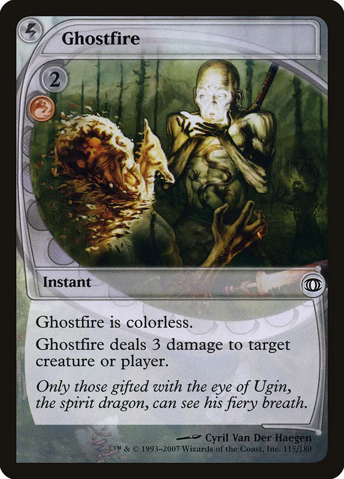 2007 Future Sight Ghostfire common #115 unlisted card image