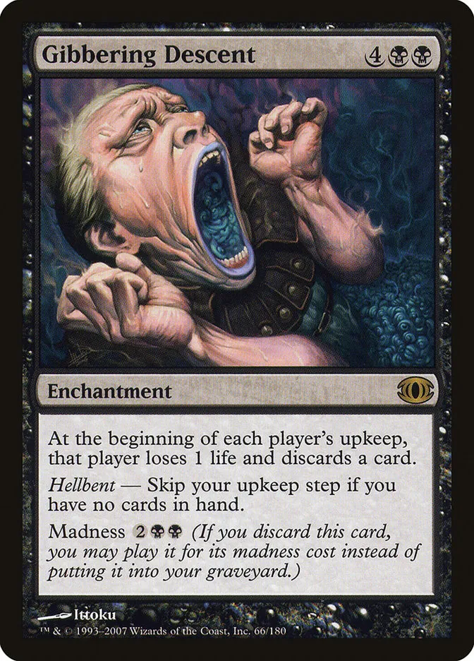 2007 Future Sight Gibbering Descent rare #66 unlisted card image