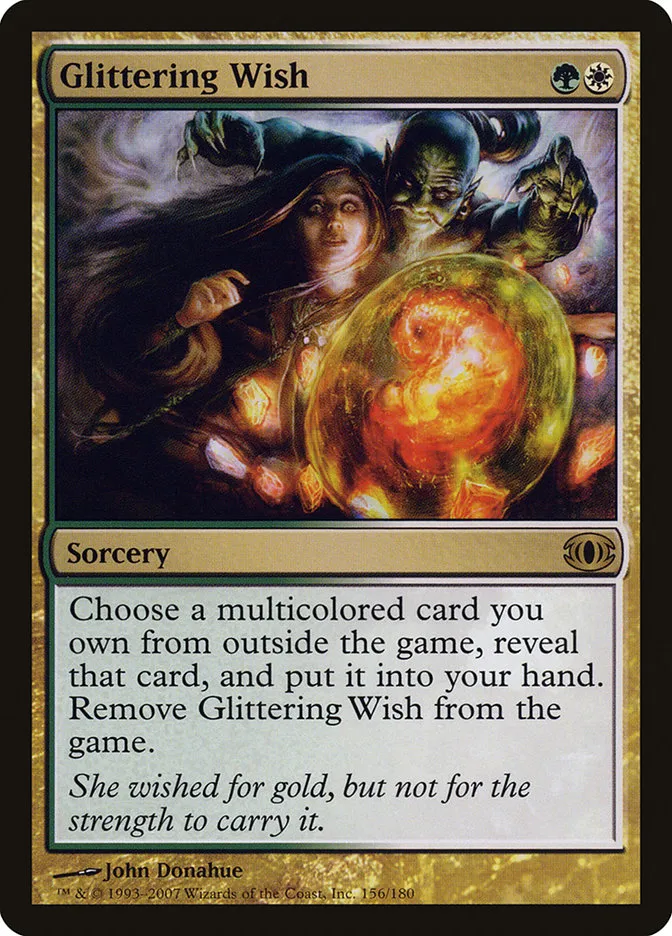 2007 Future Sight Glittering Wish rare #156 unlisted card image