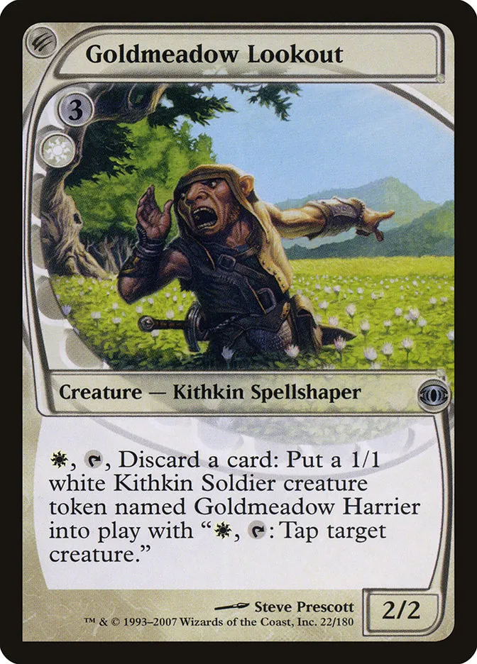 2007 Future Sight Goldmeadow Lookout uncommon #22 unlisted card image