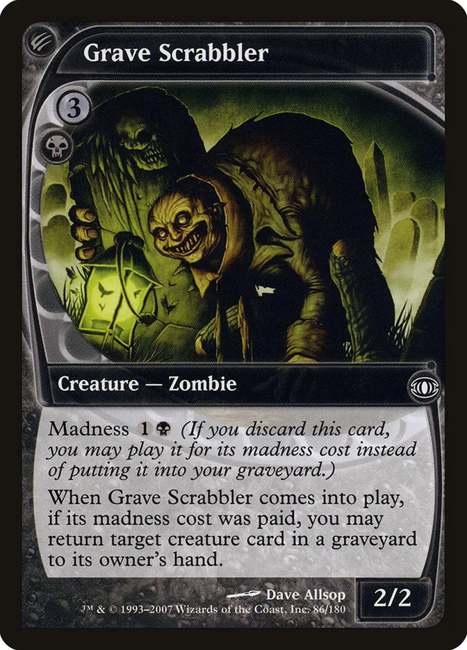 2007 Future Sight Grave Scrabbler common #86 unlisted card image