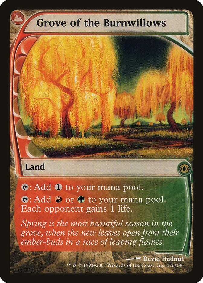 2007 Future Sight Grove of the Burnwillows rare #176 unlisted card image