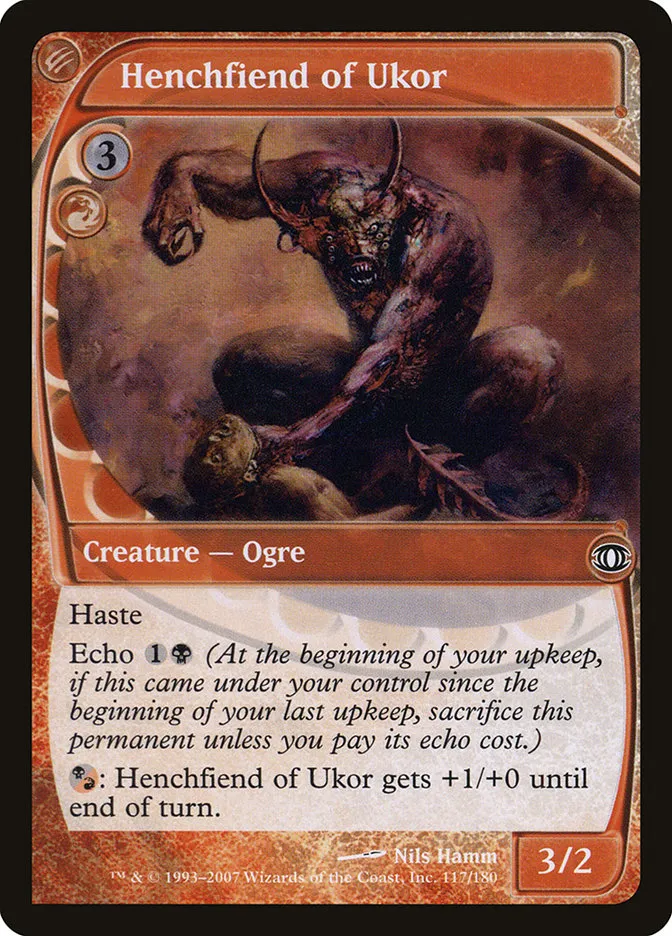 2007 Future Sight Henchfiend of Ukor common #117 unlisted card image