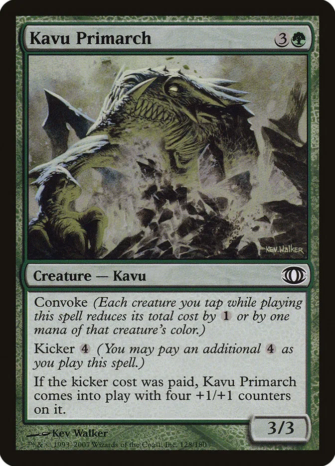 2007 Future Sight Kavu Primarch common #128 unlisted card image