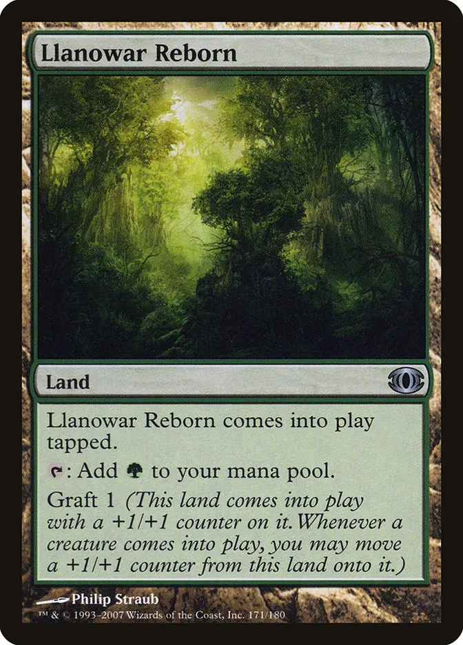 2007 Future Sight Llanowar Reborn uncommon #171 unlisted card image