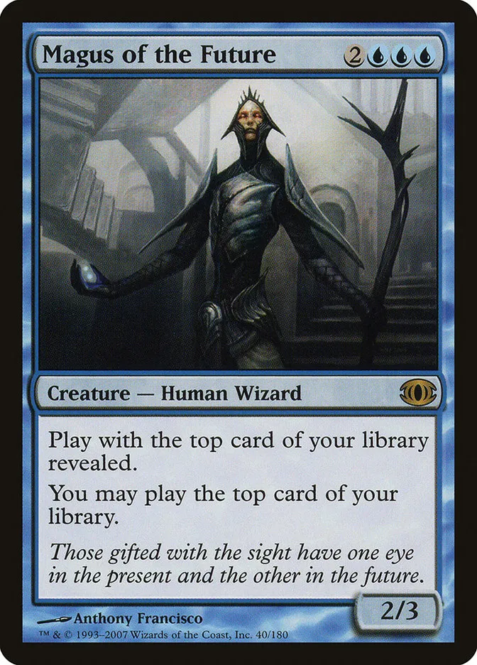 2007 Future Sight Magus of the Future rare #40 unlisted card image