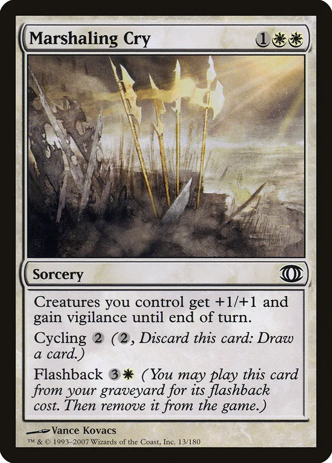 2007 Future Sight Marshaling Cry common #13 unlisted card image