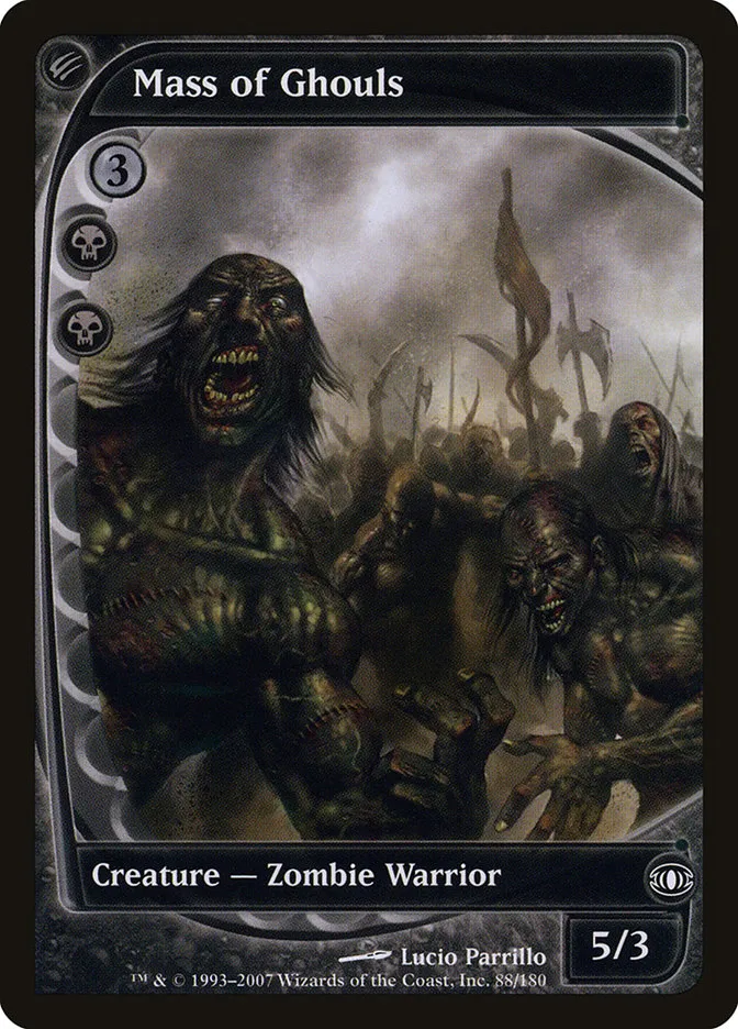 2007 Future Sight Mass of Ghouls common #88 unlisted card image
