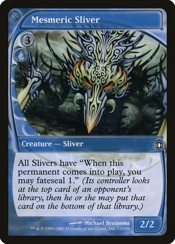 2007 Future Sight Mesmeric Sliver common #53 unlisted card image