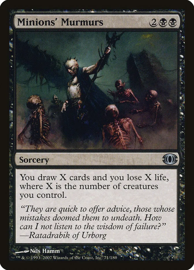 2007 Future Sight Minions' Murmurs uncommon #71 unlisted card image