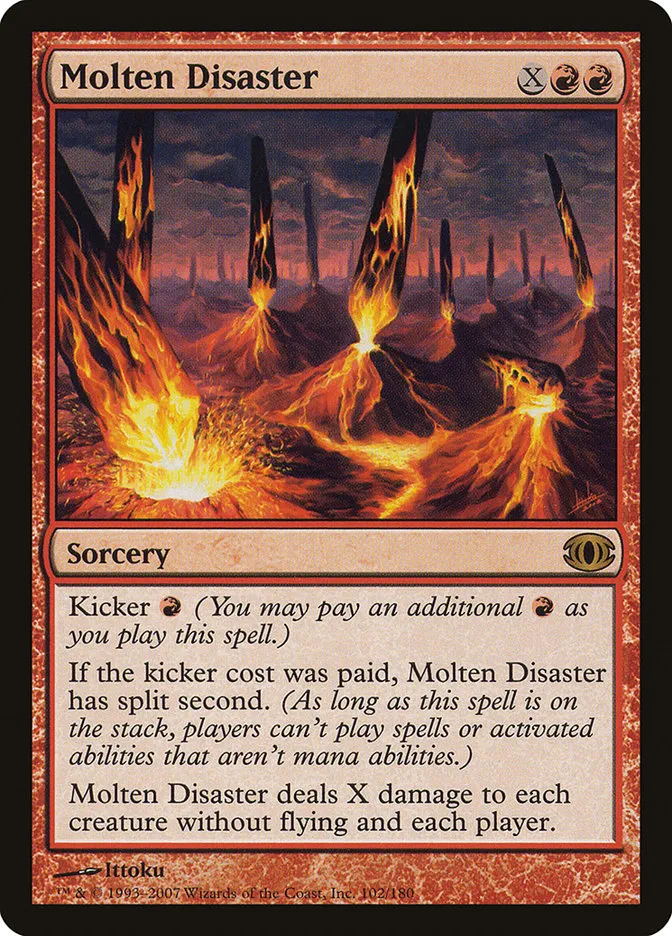 2007 Future Sight Molten Disaster rare #102 unlisted card image