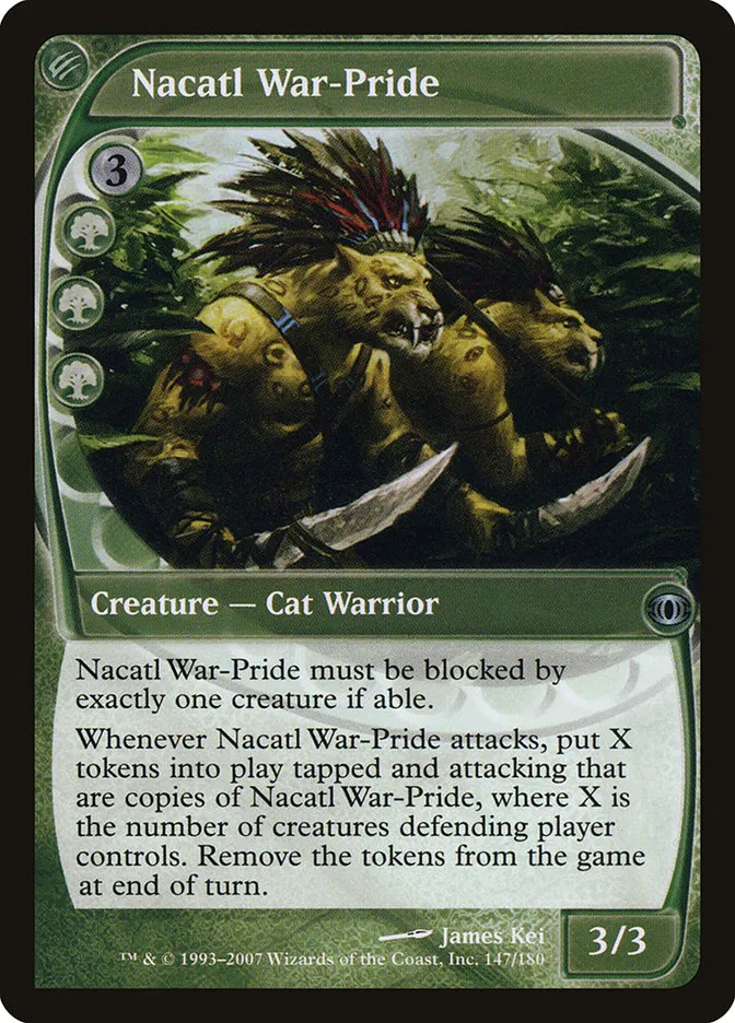 2007 Future Sight Nacatl War-Pride uncommon #147 unlisted card image