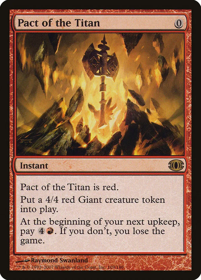 2007 Future Sight Pact of the Titan rare #103 unlisted card image