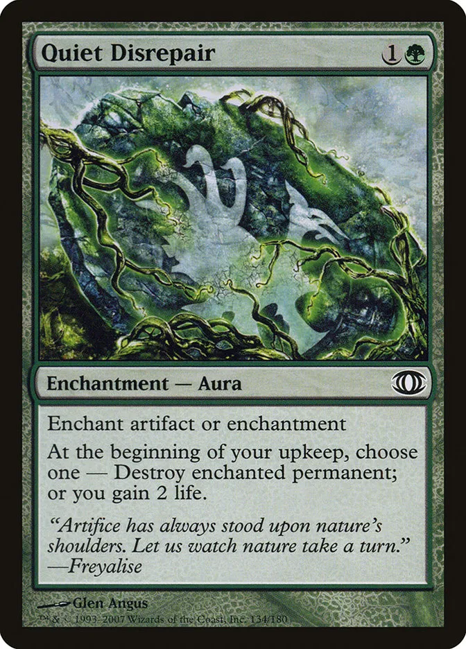 2007 Future Sight Quiet Disrepair common #134 unlisted card image