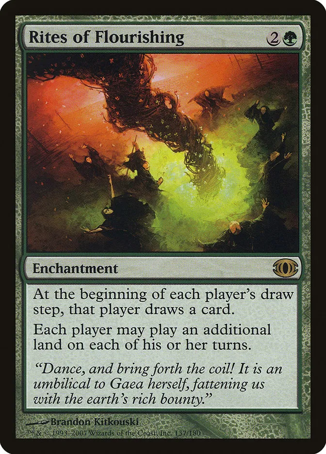 2007 Future Sight Rites of Flourishing rare #137 unlisted card image