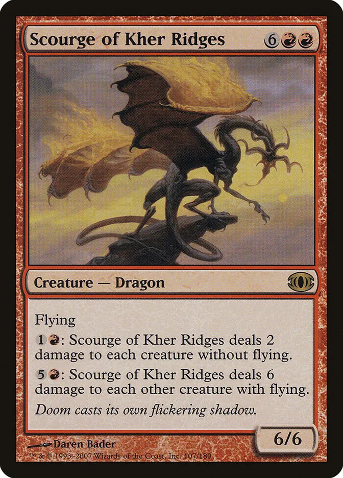 2007 Future Sight Scourge of Kher Ridges rare #107 unlisted card image