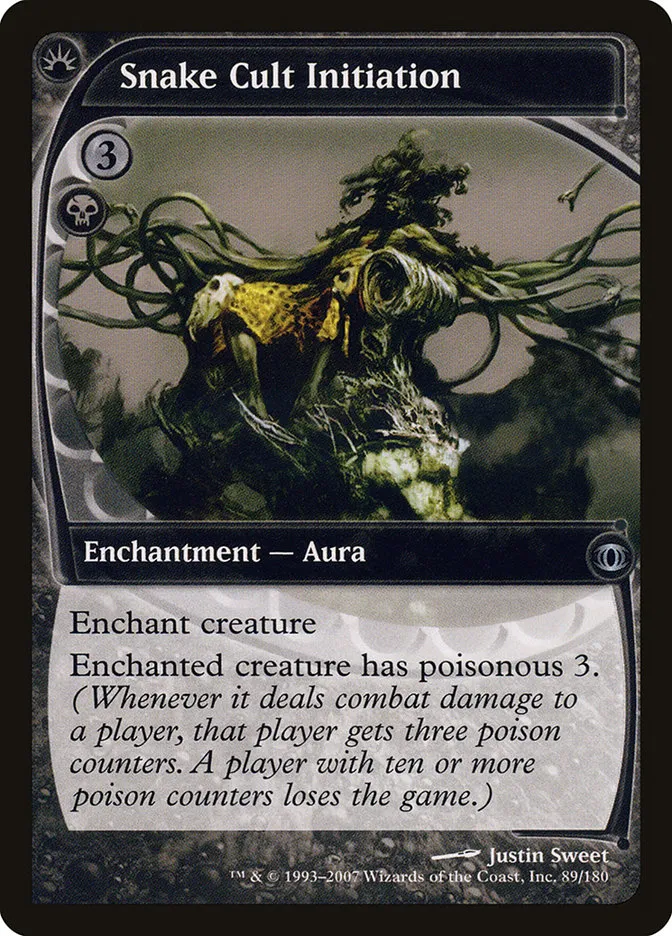 2007 Future Sight Snake Cult Initiation uncommon #89 unlisted card image