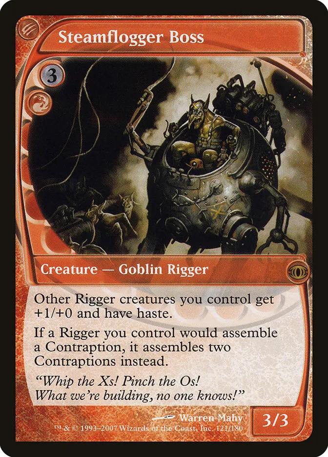 2007 Future Sight Steamflogger Boss rare #121 unlisted card image