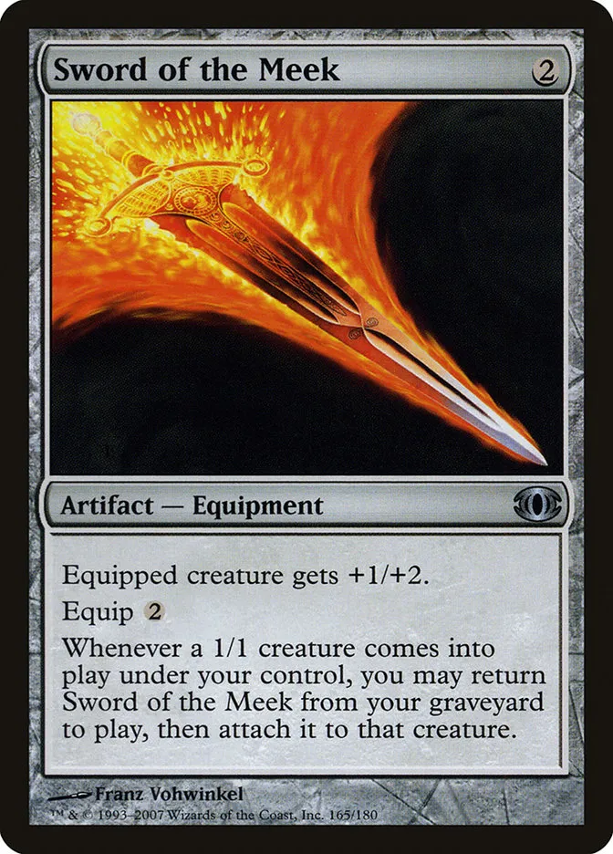 2007 Future Sight Sword of the Meek uncommon #165 unlisted card image