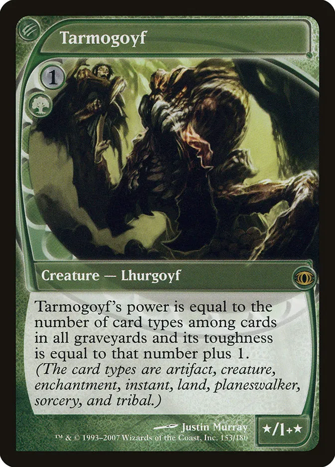 2007 Future Sight Tarmogoyf rare #153 unlisted card image