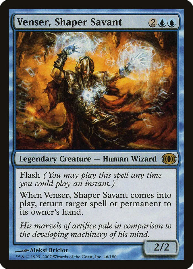 2007 Future Sight Venser, Shaper Savant rare #46 unlisted card image