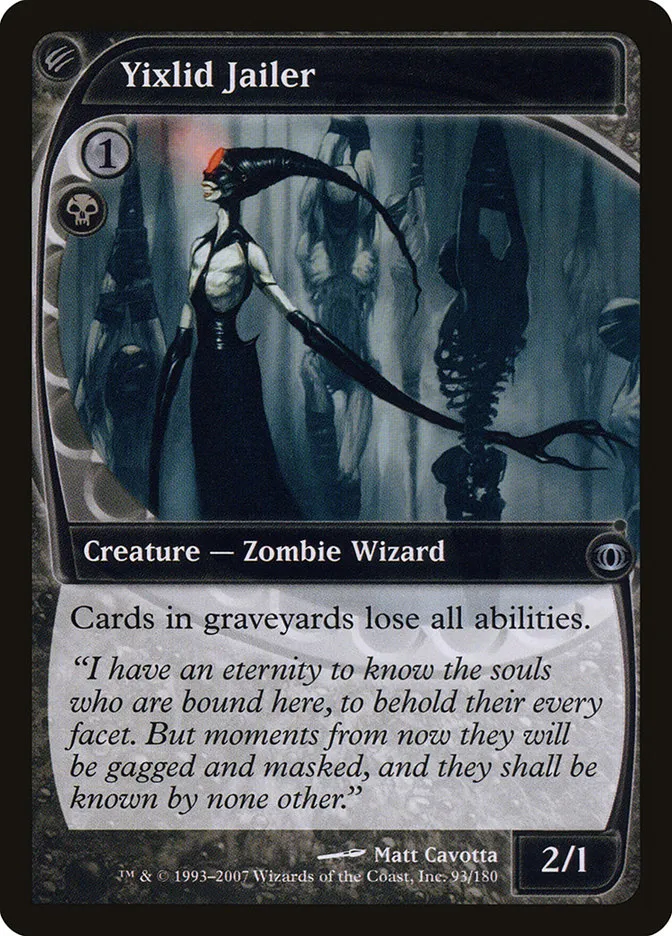 2007 Future Sight Yixlid Jailer uncommon #93 unlisted card image