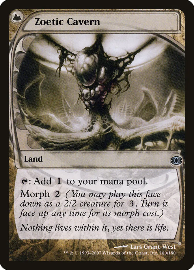2007 Future Sight Zoetic Cavern uncommon #180 unlisted card image