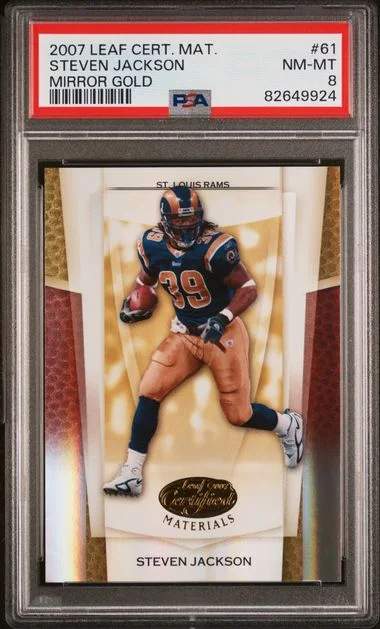 2007 Leaf Certified Materials Steven Jackson Mirror Gold #61 card image