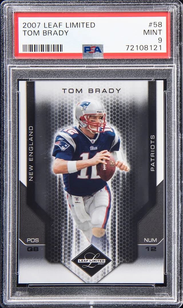 2007 Leaf Limited Tom Brady #58 card image
