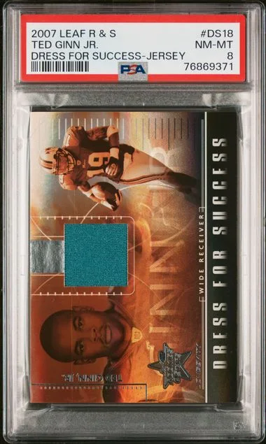 2007 Leaf Rookies & Stars Ted Ginn Jr. Dress For Success Jersey #DS-18 card image