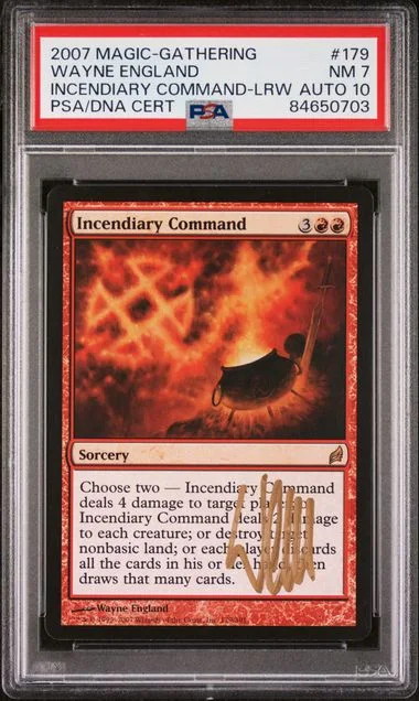 2007 Magic The Gathering Lorwyn Incendiary Command #179 card image