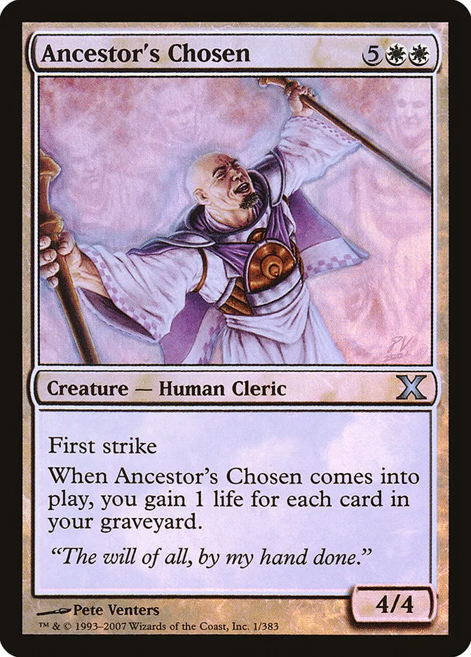 2007 Tenth Edition Ancestor's Chosen uncommon #1★ uncommon card image