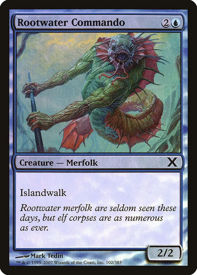 2007 Tenth Edition Rootwater Commando common #102★ common card image