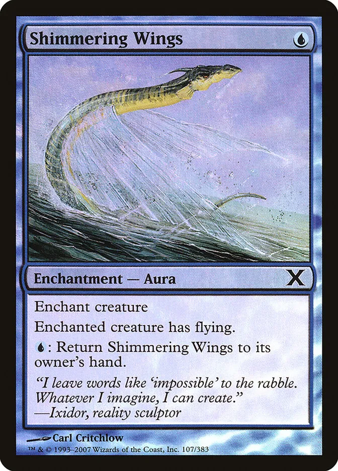 2007 Tenth Edition Shimmering Wings #107★ common card image