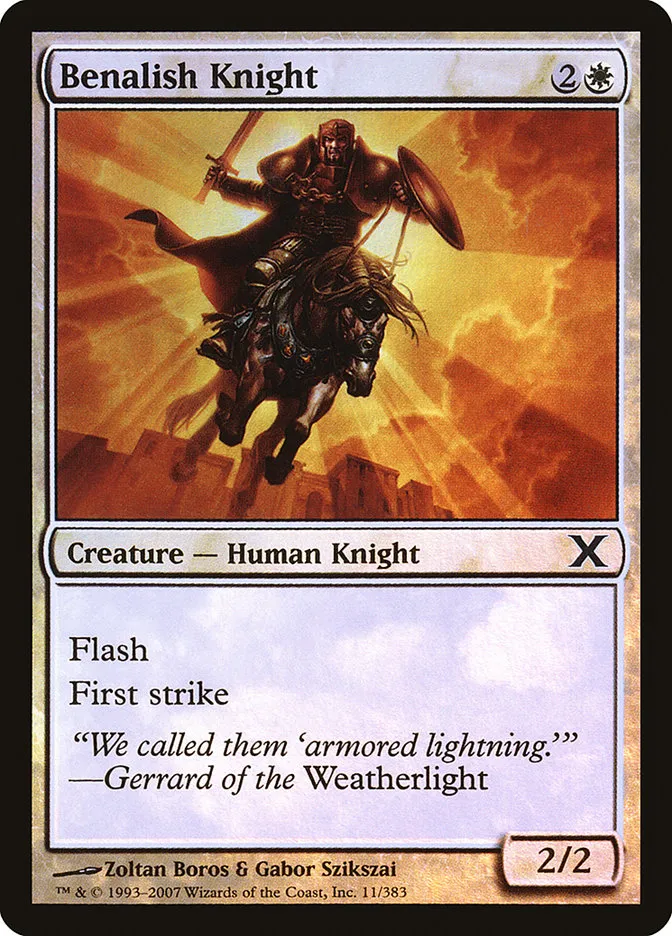 2007 Tenth Edition Benalish Knight #11★ common card image