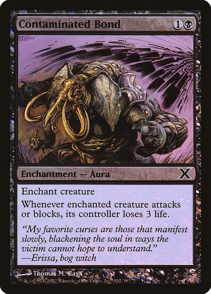 2007 Tenth Edition Contaminated Bond #132★ common card image