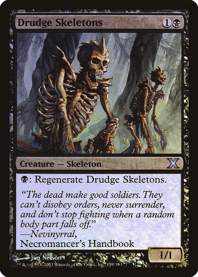 2007 Tenth Edition Drudge Skeletons #139★ uncommon card image