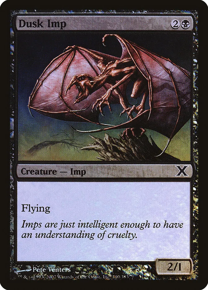 2007 Tenth Edition Dusk Imp #140★ common card image