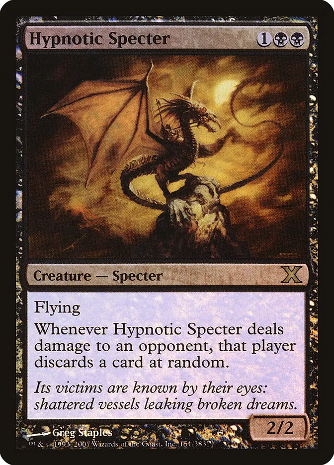 2007 Tenth Edition Hypnotic Specter #151★ rare card image