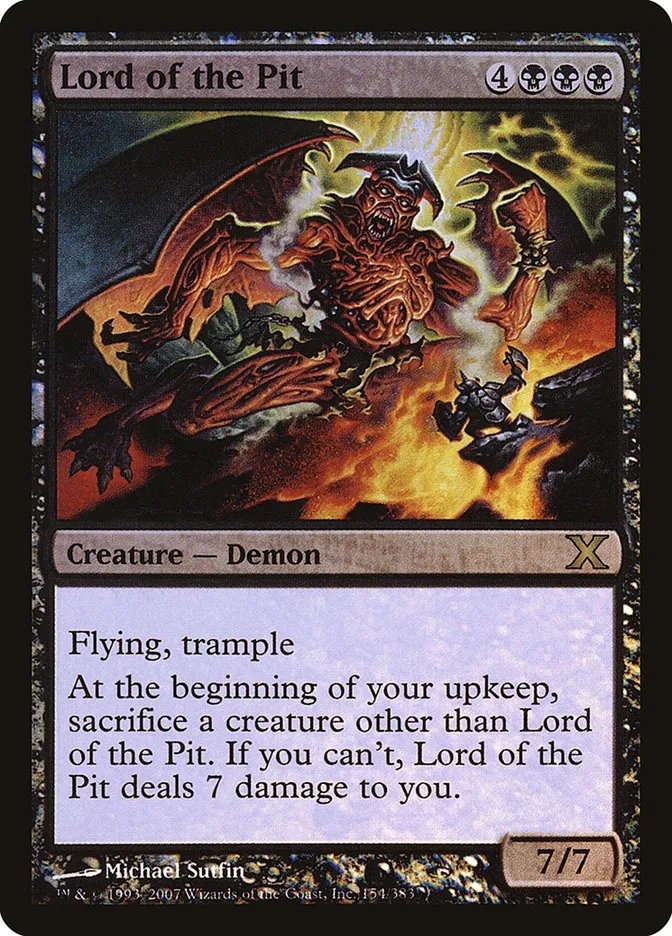 2007 Tenth Edition Lord of the Pit #154★ rare card image