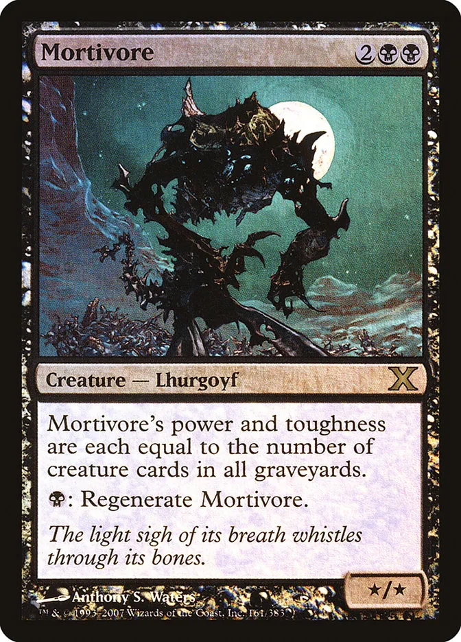 2007 Tenth Edition Mortivore #161★ rare card image