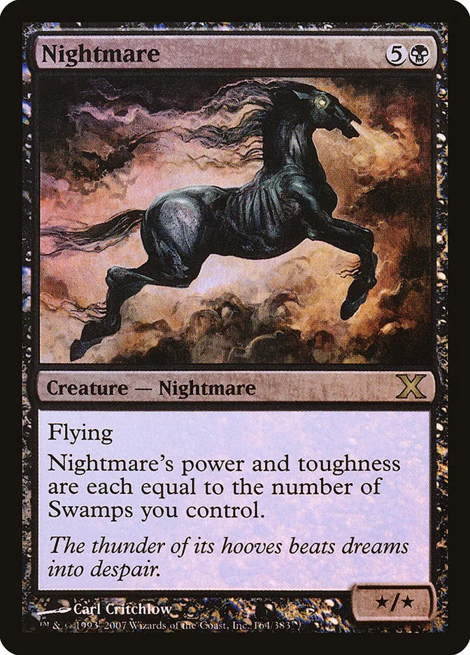 2007 Tenth Edition Nightmare #164★ rare card image