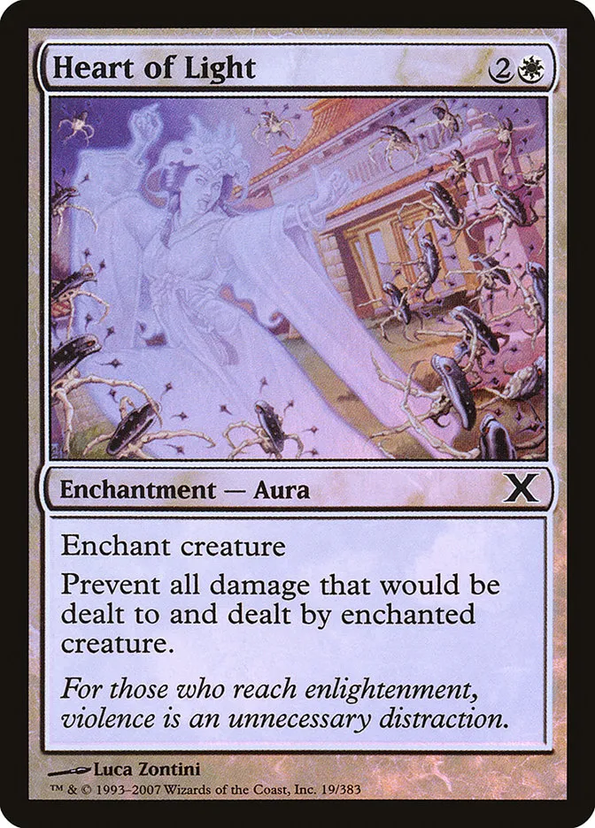 2007 Tenth Edition Heart of Light #19★ common card image
