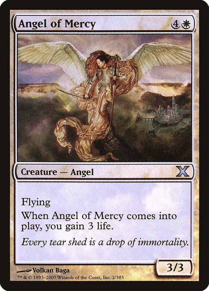 2007 Tenth Edition Angel of Mercy #2★ uncommon card image