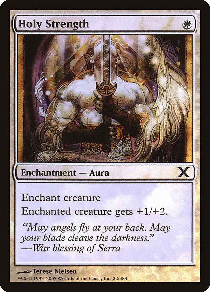 2007 Tenth Edition Holy Strength #22★ common card image