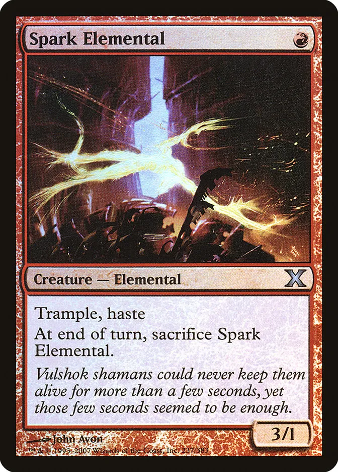 2007 Tenth Edition Spark Elemental #237★ uncommon card image