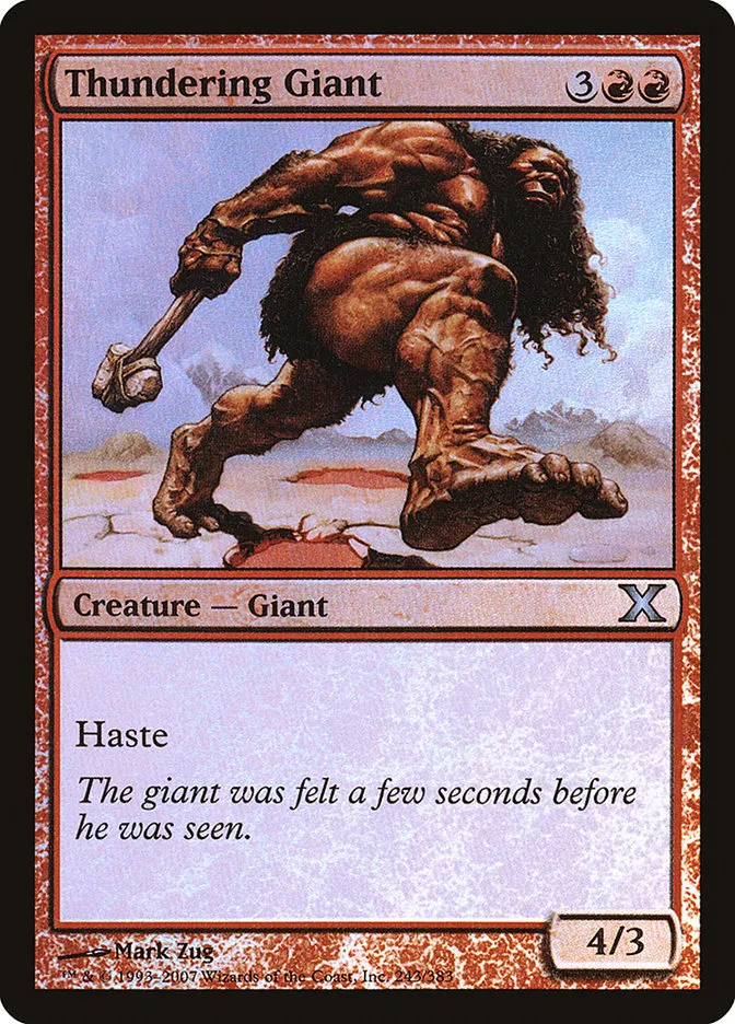 2007 Tenth Edition Thundering Giant #243★ uncommon card image