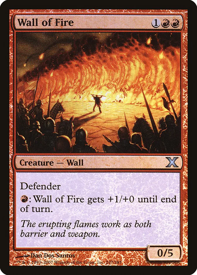 2007 Tenth Edition Wall of Fire #247★ uncommon card image